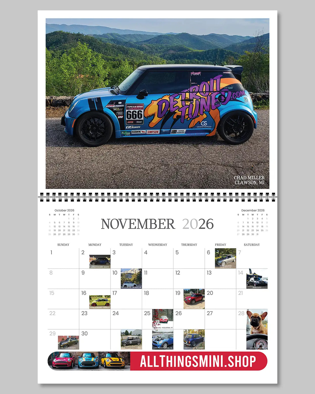 2026 Best of MINI Calendar — November
