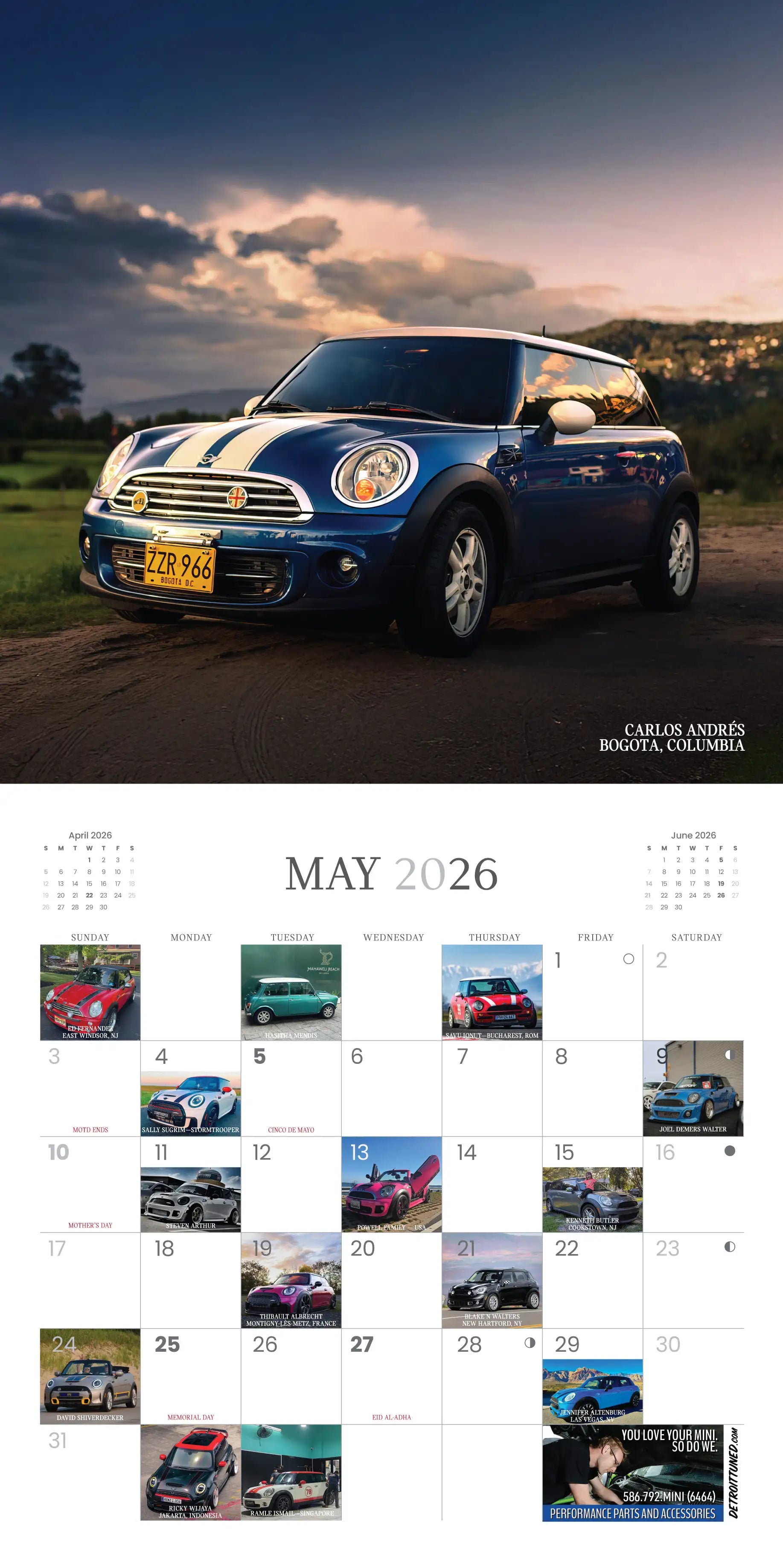 2026 Best of MINI Calendar
