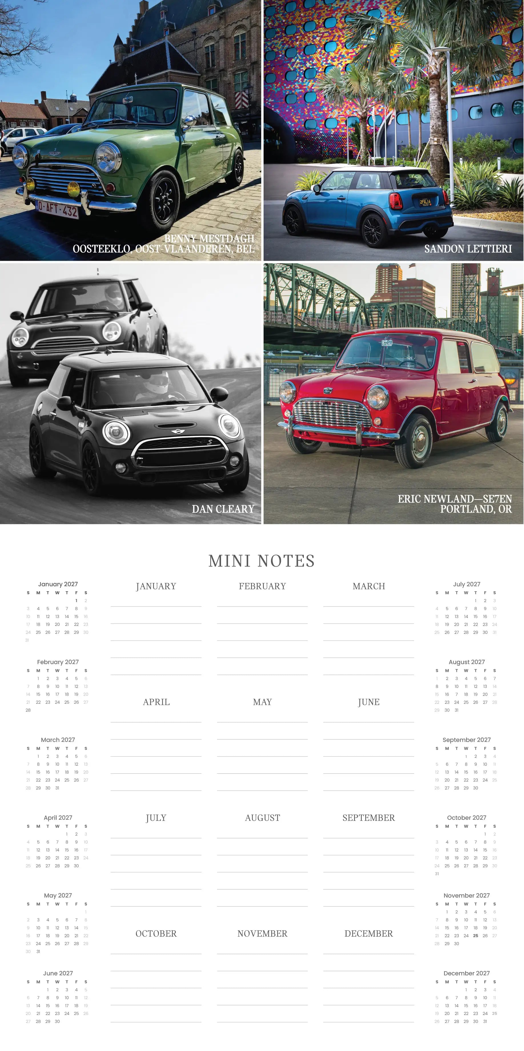 2026 Best of MINI Calendar