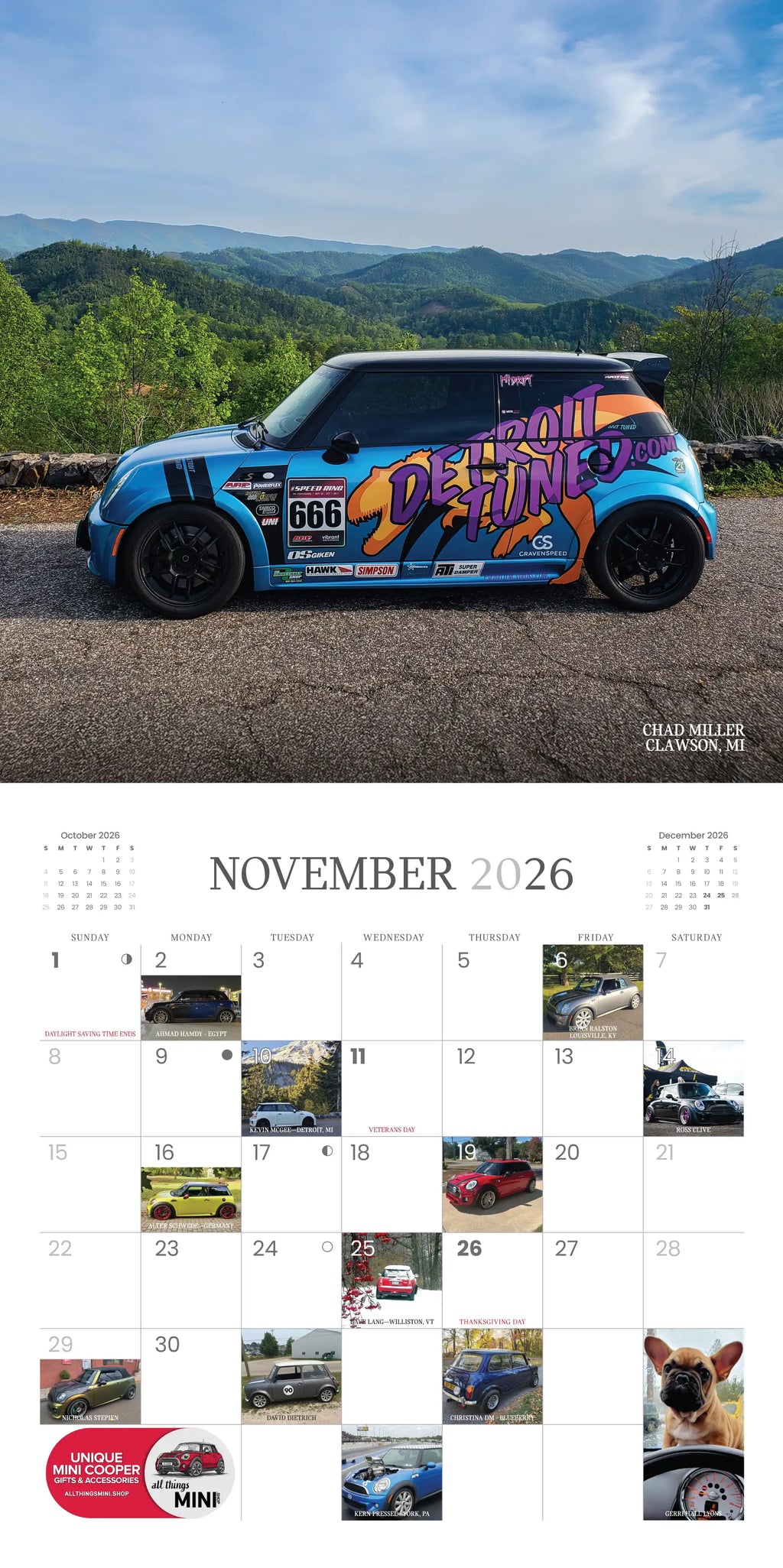 2026 Best of MINI Calendar